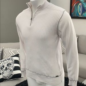 Buckle black fitted dress shirt